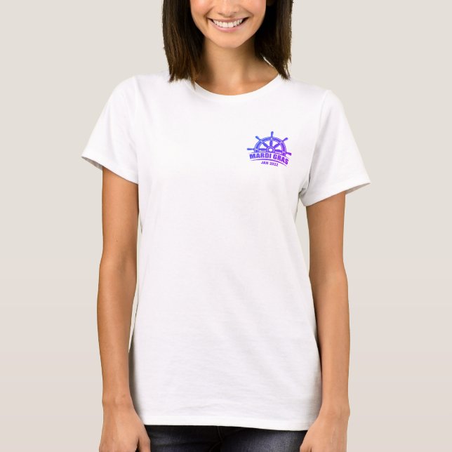 Fnt für das weiße T-Logo für Frauen/Farbrückseite T-Shirt (Vorderseite)