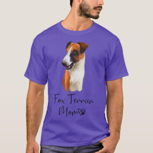 Fo Terrier Mama Niedlicher Welpenbesitzer von Terr T-Shirt