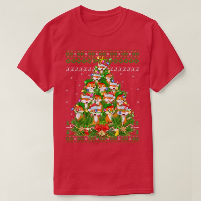 Fo Xmas Lighting Tree T-Shirt (Design vorne)