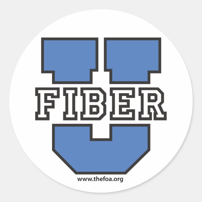FOA - Fiber U große Aufkleber (Vorderseite)