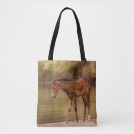 Foal am Fluss Tasche