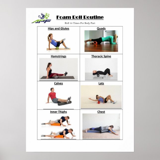 Foam Roll Routine Poster (Vorne)