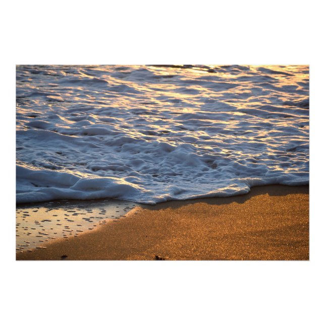 Foam surf Welle am Strand Fotodruck (Vorne)