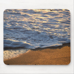 Foam surf Welle am Strand Mousepad