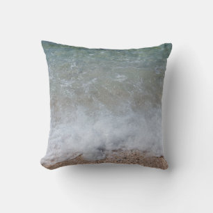 Foamy Waves Naturfotografie Kissen