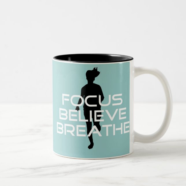 Focu Glaube Breathe Zweifarbige Tasse (Rechts)