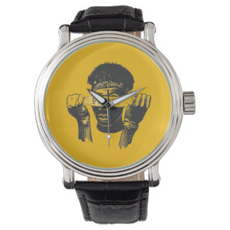 Focus Blindfold Motivational Street Art Illustrati Armbanduhr