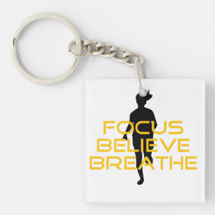 Focus Croire Respirer Jaune Courir Fitness
