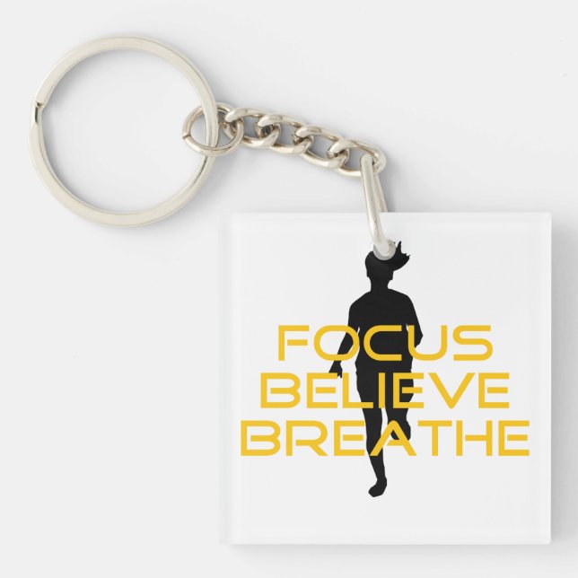 Focus Croire Respirer Jaune Courir Fitness (Devant)