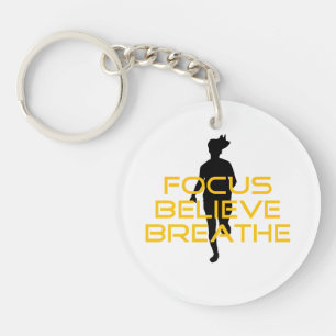 Focus Croire Respirer Jaune Courir Fitness