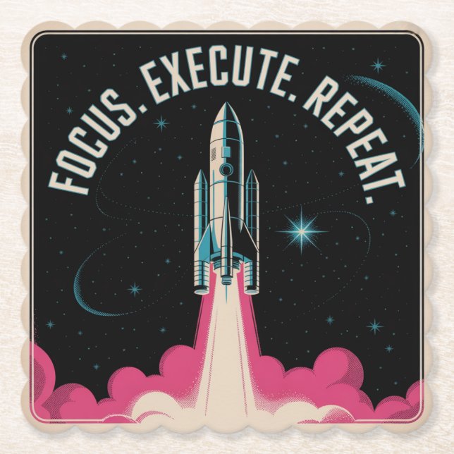 Focus. Execute. Repeat Untersetzer (Vorderseite)