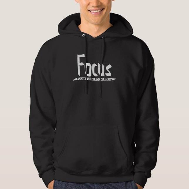 FOCUS Gym Fitness Workout Bodybuilding Motivation  Hoodie (Vorderseite)