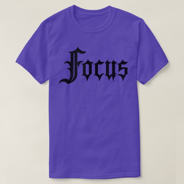 FOCUS GYM Fitness Workout Bodybuilding Motivationa T-Shirt (Design vorne)