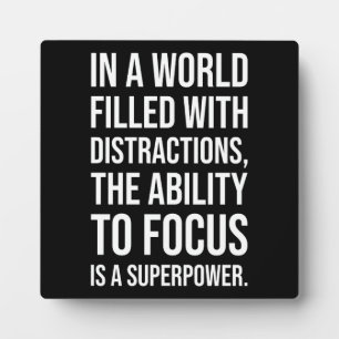 Focus ist eine Supermacht - Erfolgsfaktor Motivier Fotoplatte