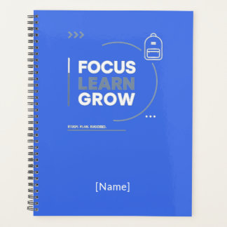 Focus Learn Grow / Motivación y Éxito Escolar Planer