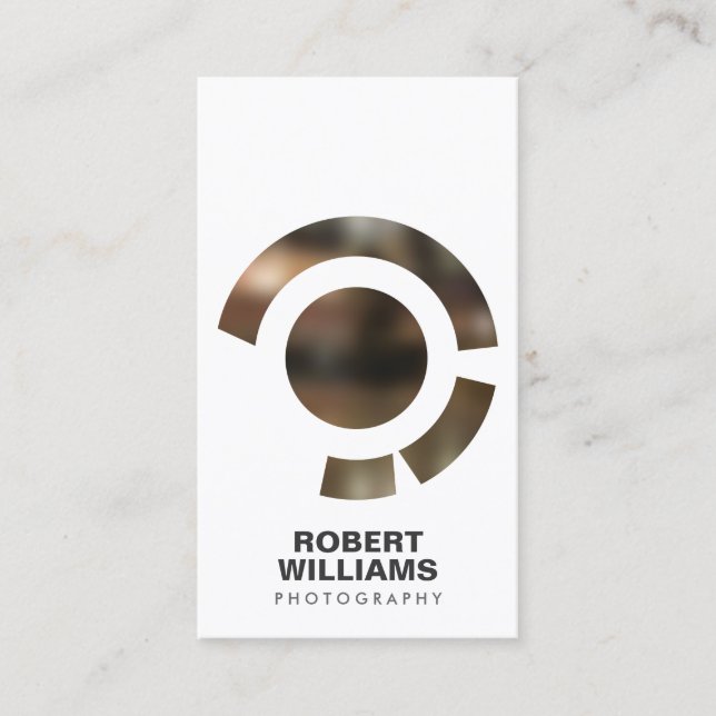 FOCUS LOGO IV für die FOTOGRAFISCHE Visitenkarte (Vorderseite)