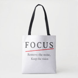FOCUS Minimalistisches Motivations-T-Shirt — Saube Tasche