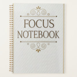 Focus Notebook - Elegantes Serif-Design Planer