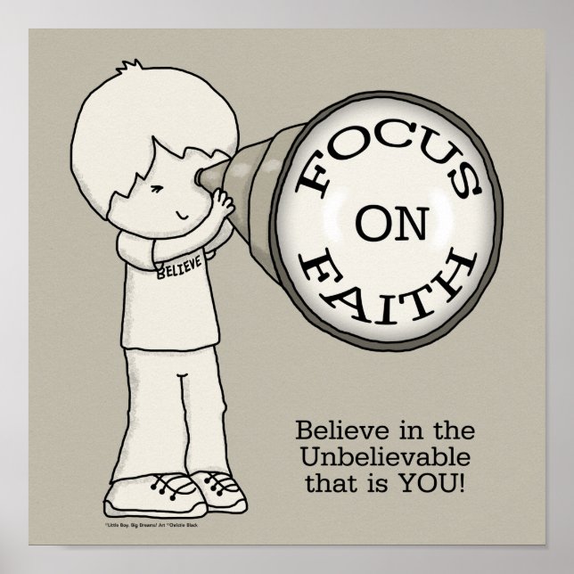 Focus On Faith Poster (Vorne)