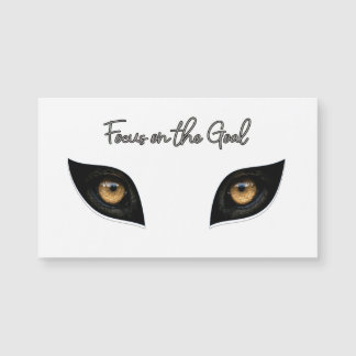 Focus on the Goal - Intense Leopard Eyes Art Magnetkarte
