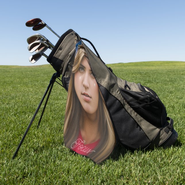 Focus Schönes Girl Golf Handtuch (Gras)