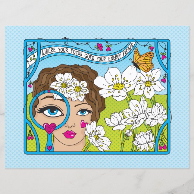 Focus Sur La Feuille Papier Good_Flat 11" x 8,5" (Devant)