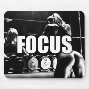 FOCUS - Workout für Frauen Motivierend Mousepad