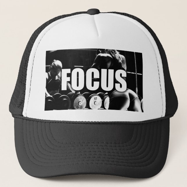 FOCUS - Workout für Frauen Motivierend Truckerkappe (Vorderseite)