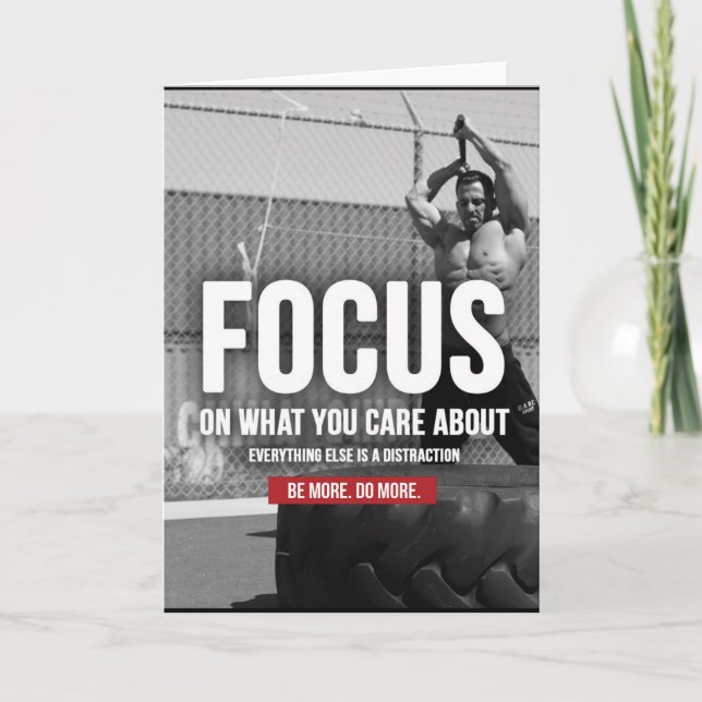FOCUS - Workout-Motivierend Karte (Vorderseite)