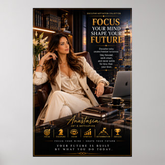 Focus Your Mind – Executive Office Motivation Post Poster