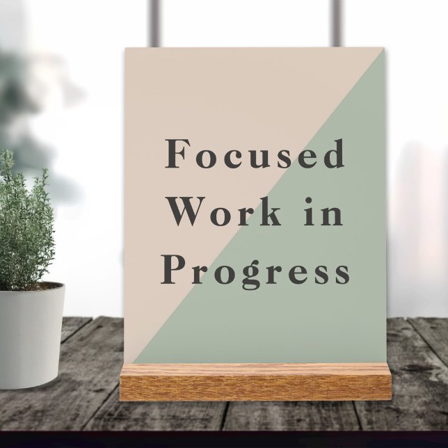 Focused Work Do Not Disturb Quiet Space Available Acrylschild (Focused Work Do Not Disturb Quiet Space Available Acrylic Sign)