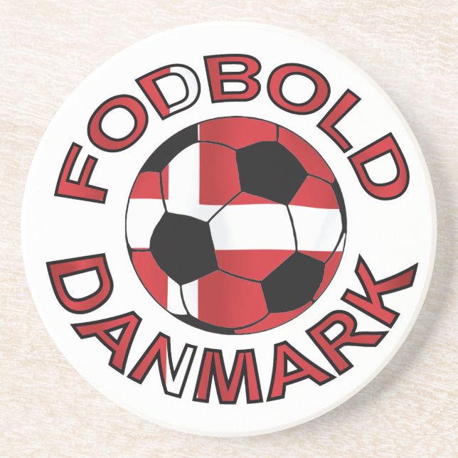 Fodbold Danmark Fußball Dänemark Untersetzer (Vorne)