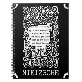 FOENIX inspirierendes Zitat von Nietzsche Notizblock