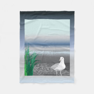 Fog Bank Seagull Fleecedecke