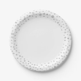 Fog Confetti Wasserfarbtafeln Papierplatte Pappteller