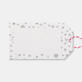 Fog Confetti Watercolor Dots Gift-Tag Geschenkanhänger
