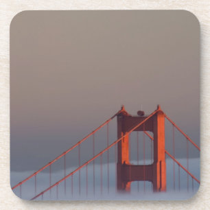 Fog rollt durch die Bucht von San Francisco Untersetzer