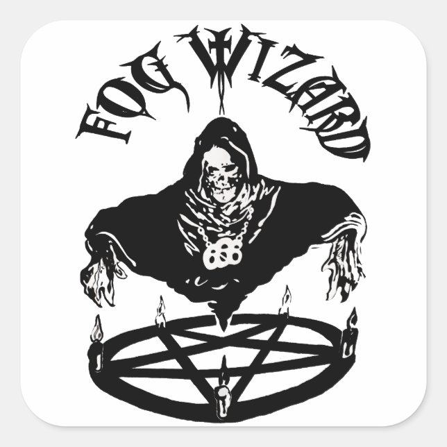 Fog Wizard Evil Sticker (Vorderseite)