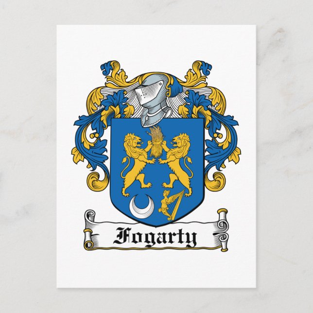 Fogarty Familienwappen Postkarte (Vorderseite)