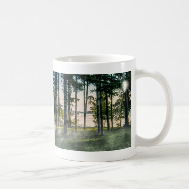 Foggie Bäume am Tisch Kaffeetasse (Rechts)