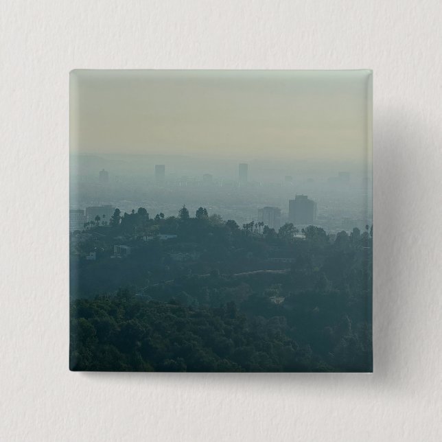 Foggy Abend in LA Button (Vorderseite)