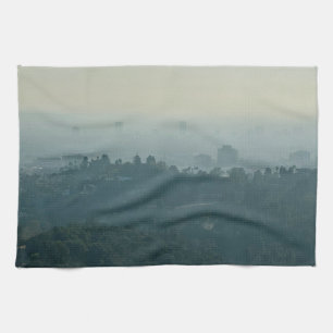 Foggy Abend in LA Geschirrtuch