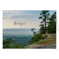 Foggy at Petit Jean Danke-Karte