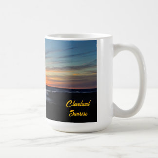 Foggy Cleveland Sunrise über die Metro Parks Kaffeetasse