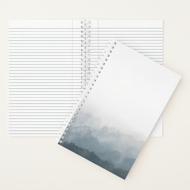 Foggy Forest Nature Foto Notizbuch (Innen)