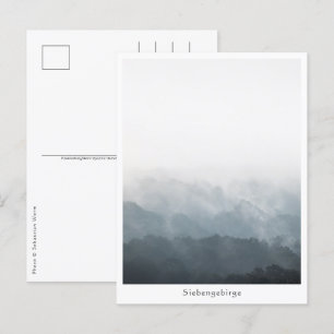 Foggy Forest Nature Foto Postkarte