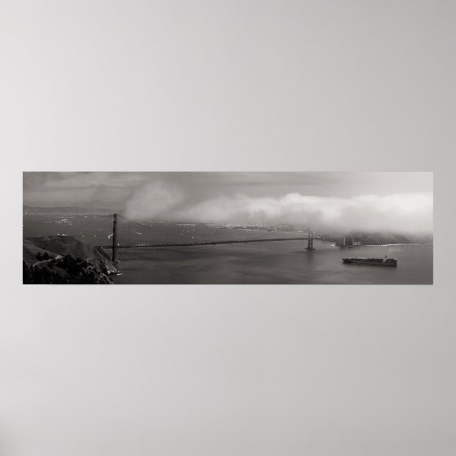 Foggy Golden Gate Poster (Vorne)