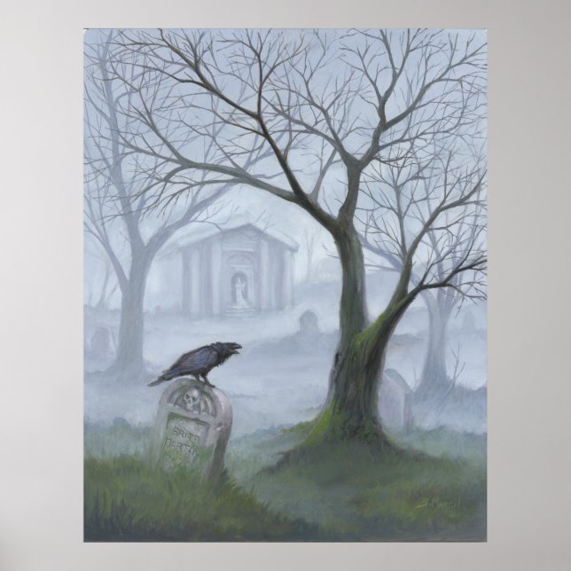 Foggy Graveyard Poster (Vorne)
