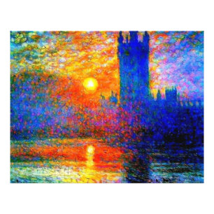 Foggy Houses of Parliament Fotodruck