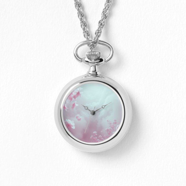 Foggy Infrarouge Petit Collier Fleurs Montre (Recto)